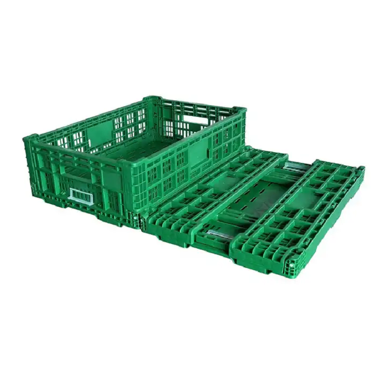 Uni-Silent Green Foldable Plastic Basket